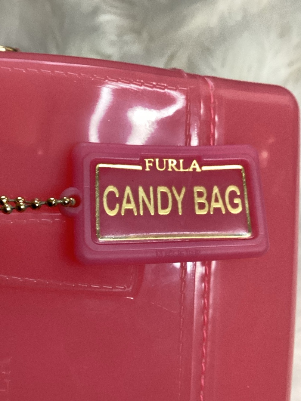 💕 CUTE 💕 Furla Jelly Pink Mini Candy Dome Satchel - Picture 3 of 13